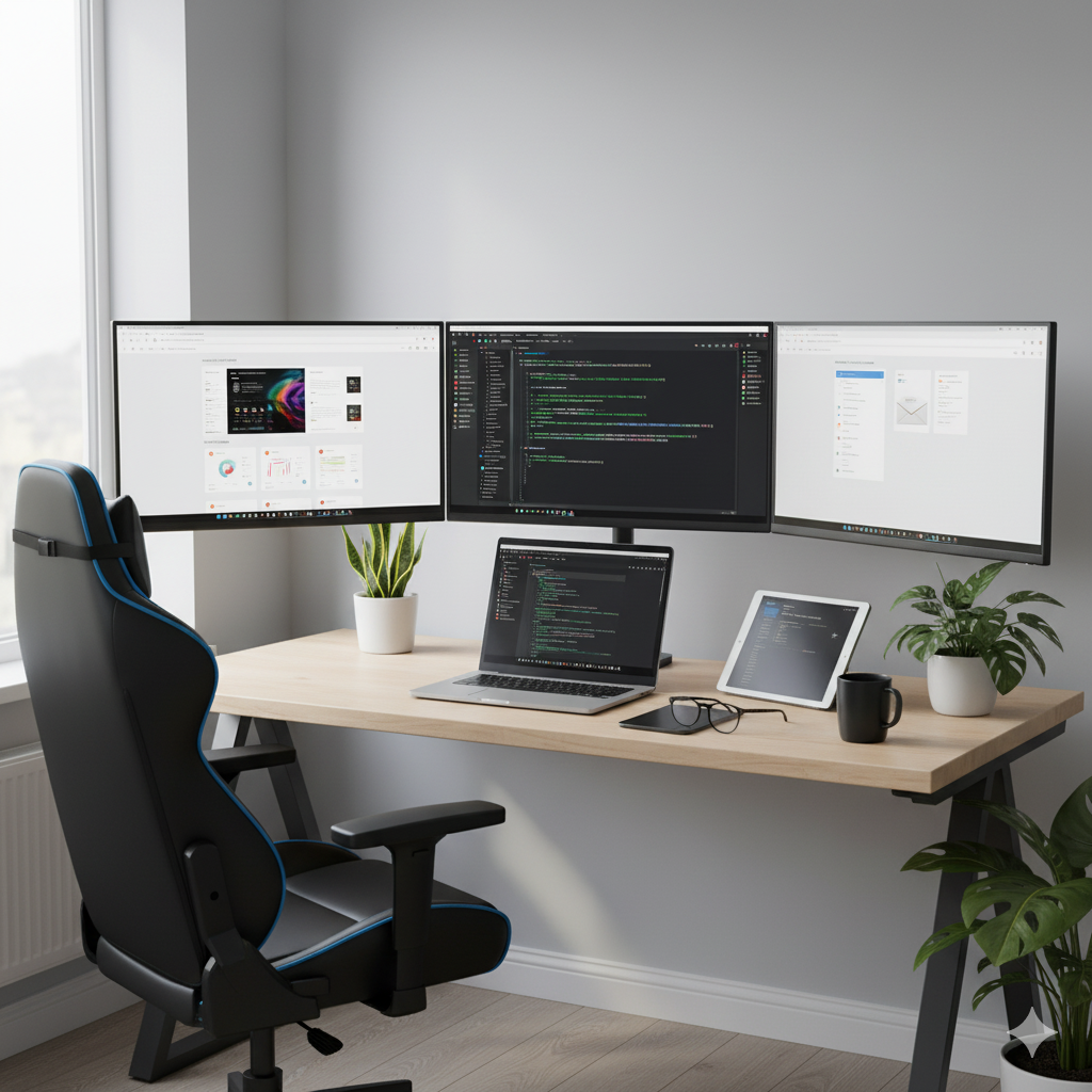 Le bureau d'un développeur