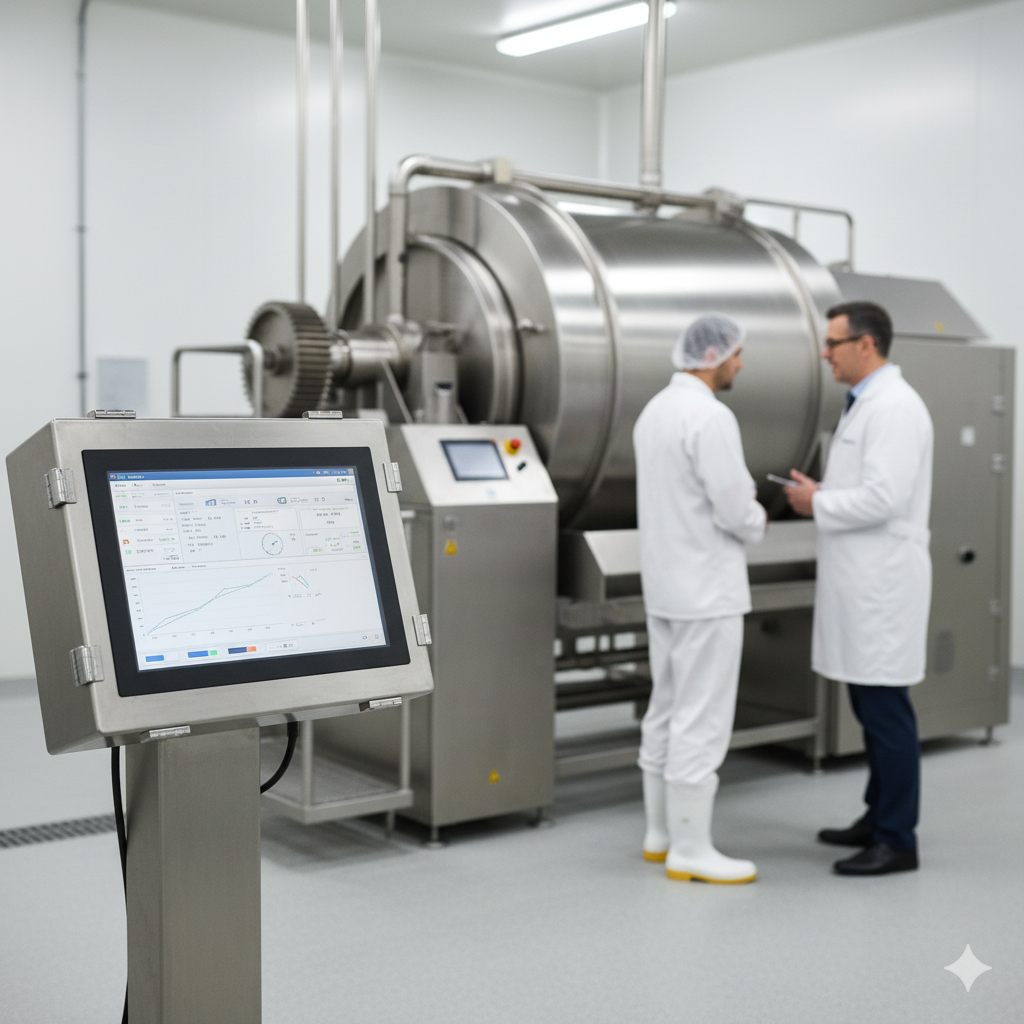 Une baratte industrielle